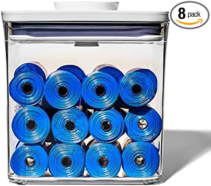 OXO Good Grips Pet POP Container – 2.8 Qt/2.6 L |Ideal for up to 3lbs of Dog Food or 2lbs of Cat Food | Airtight Storage Container | BPA Free (Pack of 8)