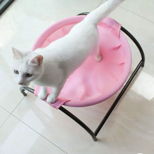 Cat Bed Dog Bed Pet Hammock Bed Kitty Sleeping Cat Supplies Pet Supplies Whole Wash Stable, Detachable, Breathable, Easy Assembly Indoors Outdoors, 16.9 in x 16.9 in x 9.5 in