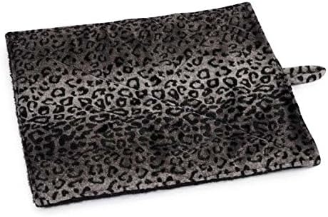 Prairie Horse Supply Quality Thermal Cat Mat and Free Cat Toy (Grey Leopard) (1 Mat) Cozy Self Heating Warming Kitty Kitten Puppy Small Dog Bed, Reversible Washable Pad, No Electricity