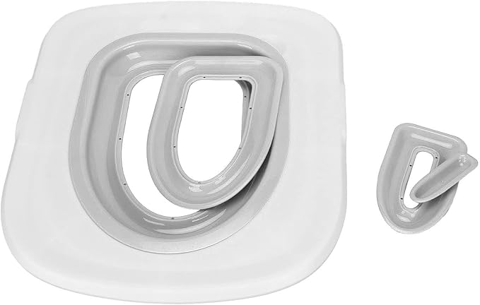 Cat Toilet Ing Kit, Training Universal Reusable Environmentally Kit, Potty Seat, Litter Boxes Friendly Trainer for Pet Cleaning Systems Plastic Er Cleaning, Supply, Teach to Use (White Tray, 1 Gray