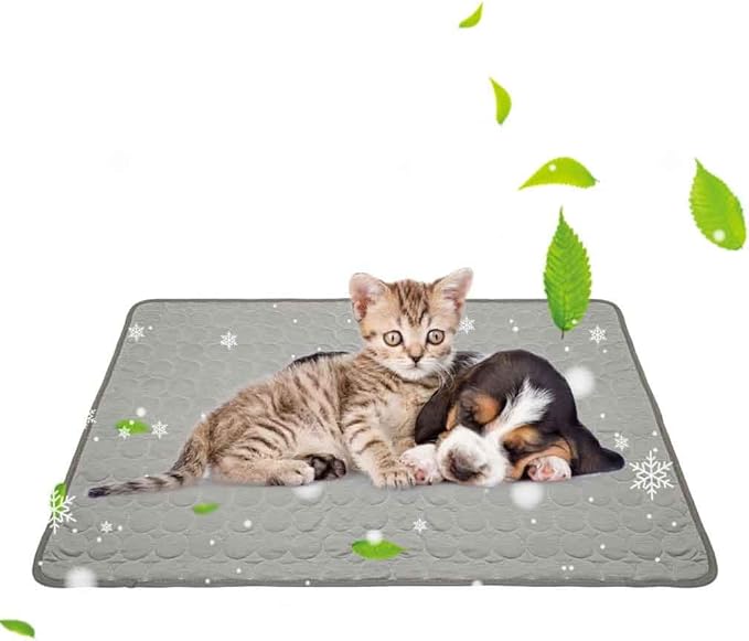 Pet Cooling Mat for Dogs Cats, Summer Dog Cooling Pad Pet Dog Cool Blanket for Beds, Sofa, Floors