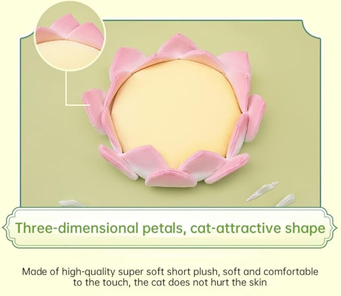 Cute and Comfortable Cat Nest Cushion - Thickened Non-Slip Three-Dimensional Multifunctional Pet Bed Indoor Cushion (S)