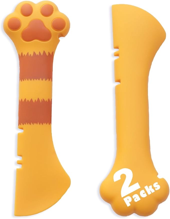 Meow&Woof Cat Wet Food Spoon, Mini Spatula for Pet Canned Food, BPA Free Can Spoons for Animal Feeding, Small Jars Spatulas, Easy Clean Scraper for Dog Food Cans (2 Spoons)