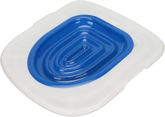 Cat Toilet Ing Kit, Training Universal Reusable Environmentally Kit, Potty Seat, Litter Boxes Friendly Trainer for Pet Cleaning Systems Plastic Er Cleaning, Supply, Teach to Use (White Tray, 1 Blue