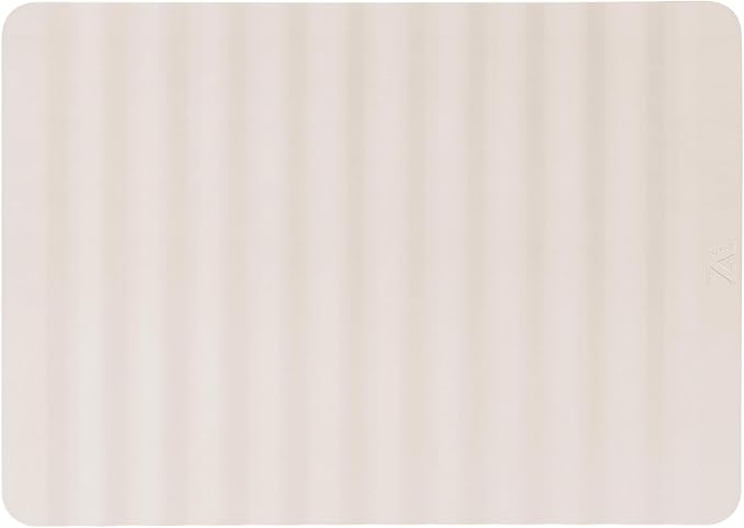 Li&Zhao Dog Food Mat - Wave Cat Food Mat Pet Food Mat Dog Bowl Mat Waterproof Pet Mats for Food and Water for Floors Waterproof(Beige)