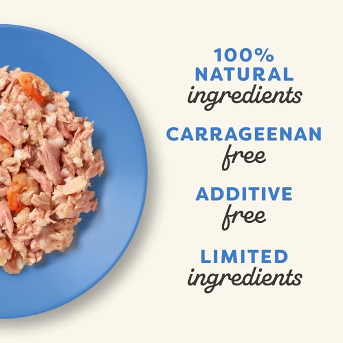 Applaws Natural Wet Cat Food, 8 Count, Limited Ingredient Cat Food Pots, Fish Variety Count in Broth, 2.12oz Pots