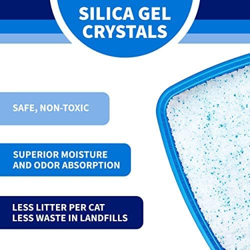 Litter Pearls Tracksless Unscented Non-Clumping Crystal Cat Litter with Odorbond, 15 Pounds