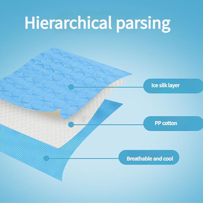 Kittra Cooling Mat for Cats Dogs, 3 Layer System Instant Cool Non Slip Kittra Pad, Washable Cooling Bed for Cats, Protect Your Cat from Silent Heat Danger (Gray,XS: 15.7" x 11.8")