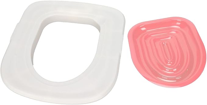 Ejoyous Cat Toilet Training Kit, Reusable Cat Toilet Trainer for Pet Cleaning, Universal Potty Training Toilet System Train Cat to Use Toilet (White Tray, 1 Inner Support)