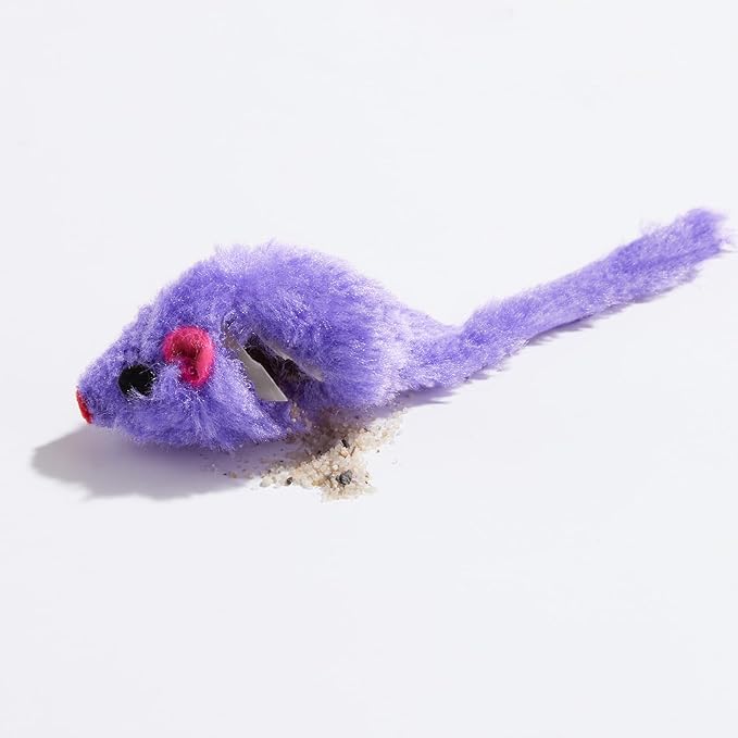 Yangbaga Mice Rattle 14 Pack, Cat Toys Rainbow Mice for Cats and Kittens (62pcs Rainbow mices)