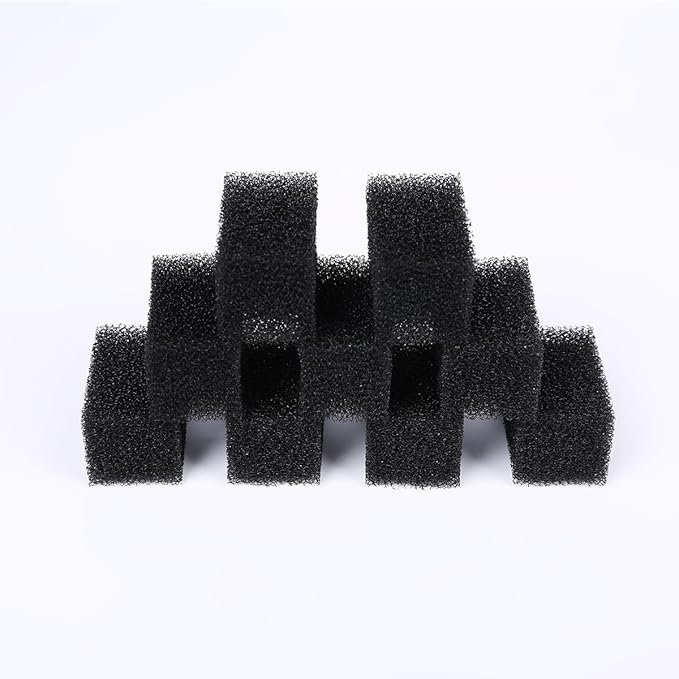 9Pack Cat Fountain Sponge Replacement Foam Sponges for Stainless Steel Fountains 84oz/2.5L Cat Water Fountain,Block Shape