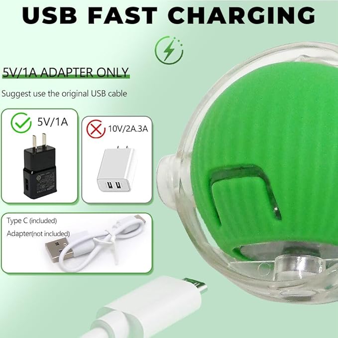 Interactive Cat Toys for Indoor Cats, New Interactive Rolling Dog Ball, 360° Smart Pet Toy Self Rolling Balls for Bored Indoor Cats (3PCS/Set)