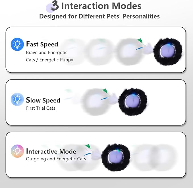 ORSDA Cat Toys, Interactive Activated Moving Ball in 7 Holes Mat, Automatic Fast Rolling Ball, Hide and Seek Toys for Indoor Cats, Exercise Kicker Mouse Catching Game