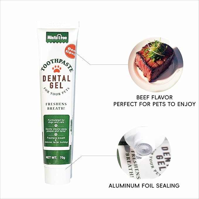 Dental Care for Pets - Dog Tooth Brushing Kit, Dog Toothpaste, Cat Toothbrush kit, Pet chew Toys, Dog Teeth Cleaning, 5 in 1 KIT for Large and Small Pets, Pets are Durable in Use !