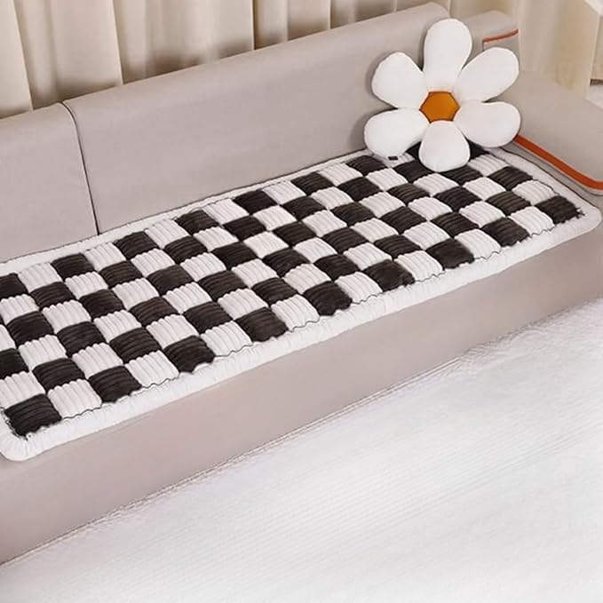 Washable Pet Bed Couch Cover,Funny Cat Mat Sofa Cover,Anti-Slip Dog Bed Sofa ,Pet Friendly for Large Dogs (Black, 70x180 cm/28 * 71in)