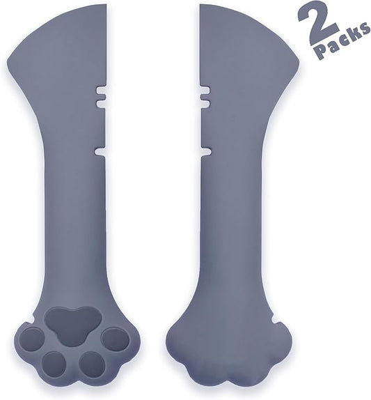 Meow&Woof Cat Wet Food Spoon, Mini Spatula for Pet Canned Food, BPA Free Can Spoons for Animal Feeding, Small Jars Spatulas, Easy Clean Scraper for Dog Food Cans (2 Spoons)