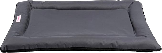 DBD3004C-L Archie 39" x 23" Traditional Oxford Waterproof Indoor/Outdoor Hand-Washable Memory Foam Camping Pet Bed, Charcoal