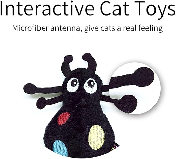 Cat Toys for Indoor Cats Satisfy Cat's Natural Hunting Instinction Catnip Soft Interactive Chirp Toys for All Breeds Indoor Cats, 3pcs (3 Pack)