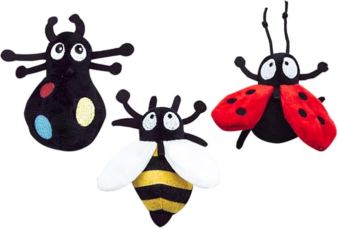 Cat Toys for Indoor Cats Satisfy Cat's Natural Hunting Instinction Catnip Soft Interactive Chirp Toys for All Breeds Indoor Cats, 3pcs (3 Pack)