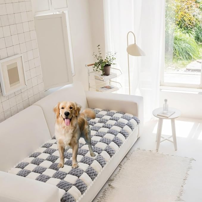 Anti-Slip Dog Bed Sofa Cover,Funny Cat Mat Sofa Cover,Washable Pet Bed Couch Cover,Pet Friendly Sofa Cover for Large Dogs (Charcoal Gray, 70x180 cm/28 * 71in)