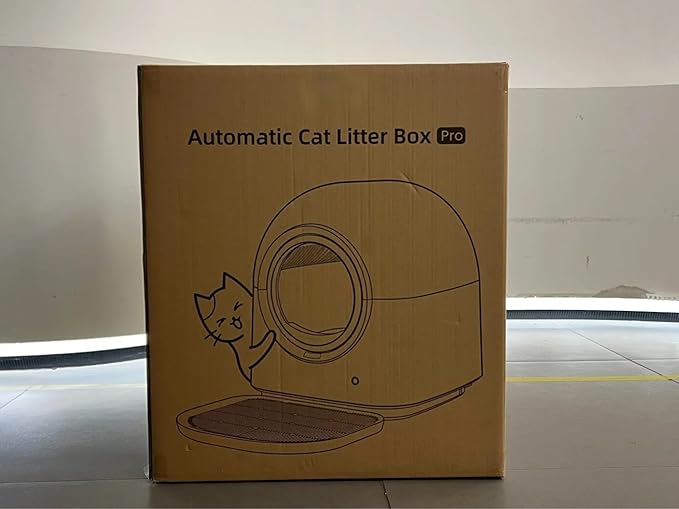 Self-Cleaning Litter Box Automatic Electronic Hands-Free Smart Robot self Cleaning Litter Box - Large 60L Capacity, Safe Anti-Pinch,with Deodorizer and Liner,for Multiple Cats (Grey Pro)