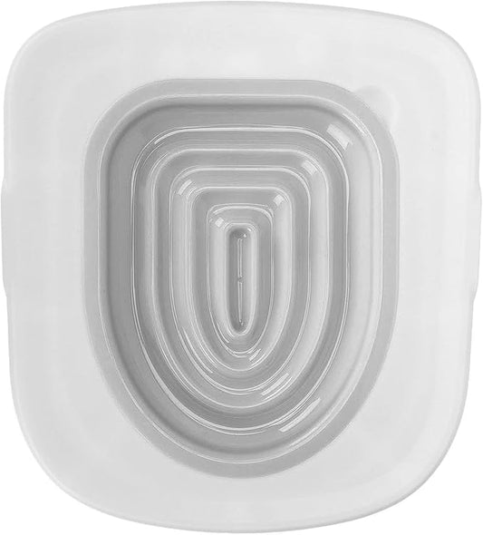 Cat Toilet Training Kit Urinal Seat with Design,Universal Reusable Environmentally Friendly Cat Toilet Trainer for All Age Cat Toilet Training(White Tray, 1 Gray Inner Support)