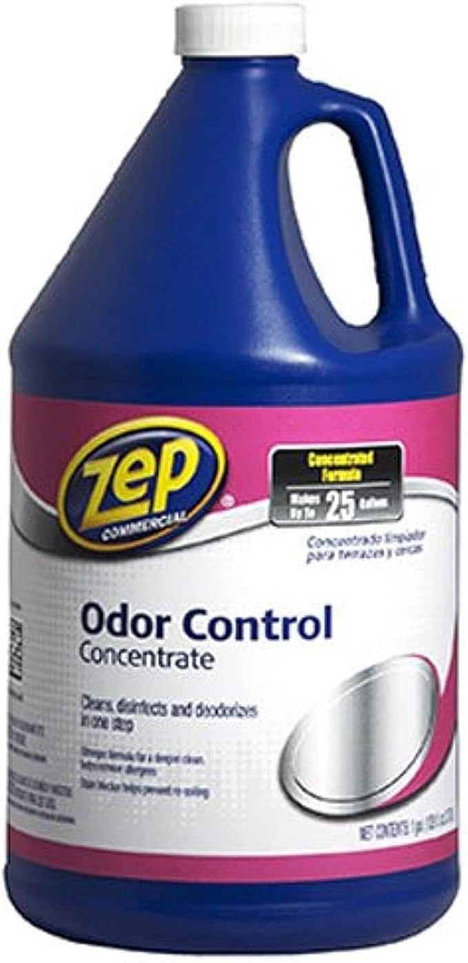 Zep Odor Control Concentrate 128 Ounce ZUOCC128 (1 Bottle), 1 Gallon Concentrate, No Scent