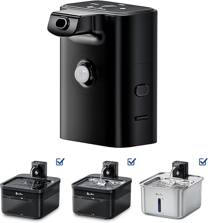 DownyPaws Replacement Battery Compartment Black for Battery Operated Cat Water Fountian DPWFP6