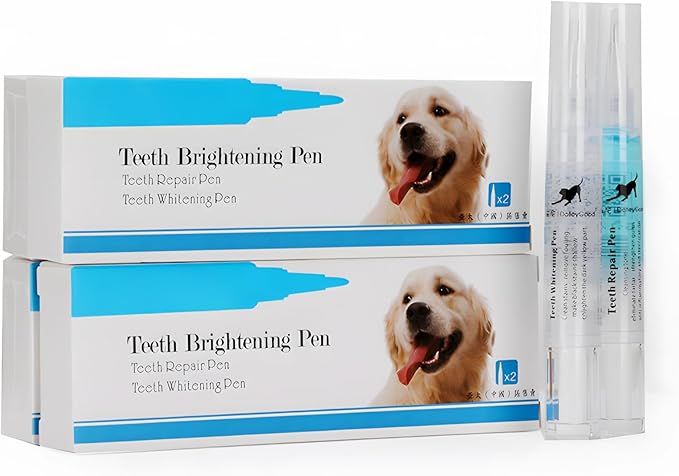 Pet Teeth Cleaning Pen, Pet Teeth Repairing Kit, Cat/Dog Teeth Brightening Pen for Cat/Dog Dental Care Fresh Breath