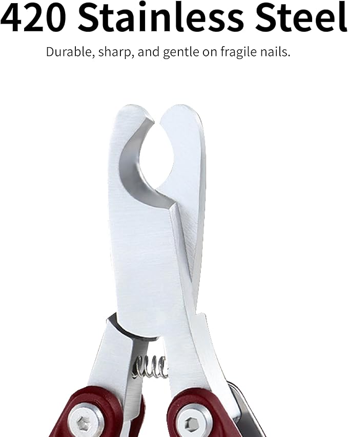 Dog Nail Trimmers & Dog Nail Clippers for Grooming - Small Dog Nail Clippers - Safe and Easy Stainless Pet Supplies