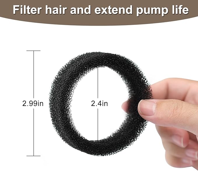 Cat Water Fountain Filter, Multiple Filtration Pet Water Fountain Replacement Filter,4 or 8 Packs of Cotton Activated Carbon Cat Fountain Filter(Sponge 4 Pack)