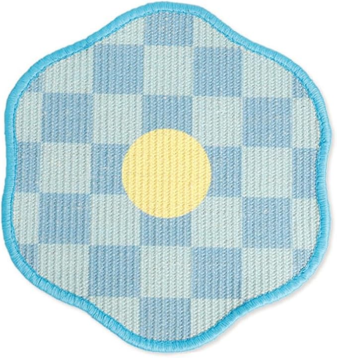 Sisal Cat Scratching Mat β Anti Scratch Furniture Protector for Walls, Couches, Cabinets, Doors & Carpet, 15.7x15.7 Inch, Shedding-Resistant Cat Scratcher with Hook and Loop Fastener (Blue)
