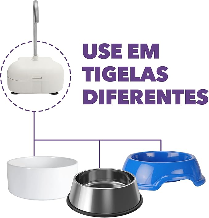 Aqua MINI Portable Pet Water Fountain - Automatic Drinking Bowl for Cats and Dogs - Stainless Steel Faucet - Replaceable Filters - Easy Cleaning - Ideal for Multiple Pets - 1.2L/42 fl oz - Blue