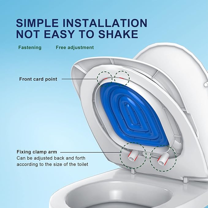 Cat Toilet Training Kit Cat Toilet Trainer Kit for Teach Cat to Use Toilet Cat Toilet Training System Universal Reusable Kitty Toilet Training Kit (White Tray, 1 Blue Inner
