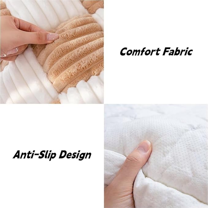 Washable Pet Bed Sofa Cover, Funny Cat Mat, Anti-Slip Dog Bed for Large Dogs (Light Coffee, 70x180 cm/28 * 71in)