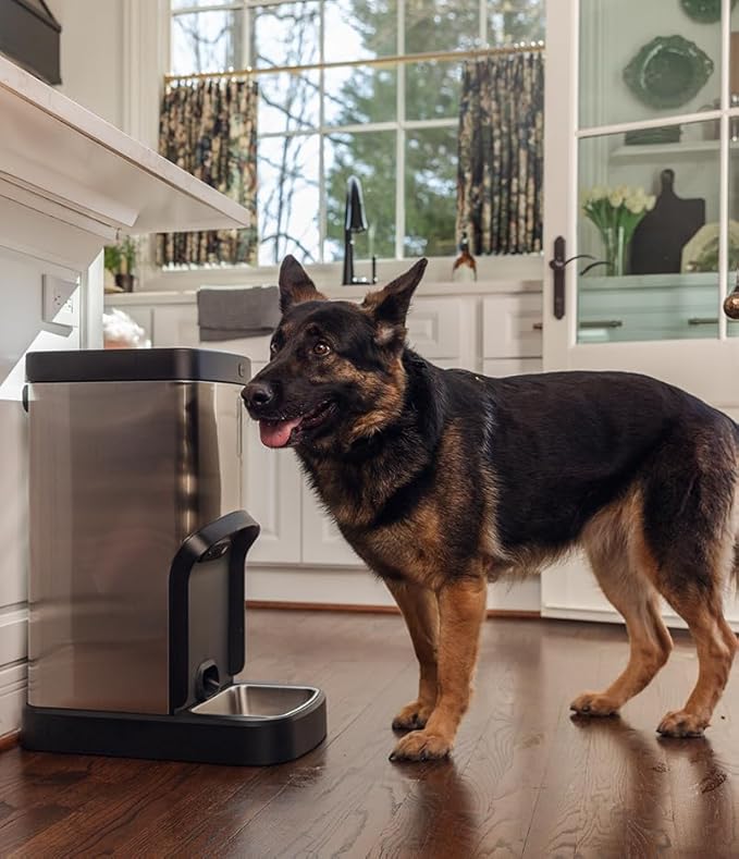 SMARTFeeder SPSF17-SS Large Capacity Automatic Dog Feeder – Stainless Steel Food Dispenser with WiFi App, Scheduled Feedings, Portion Control, HD Camera, Speaker & Microphone
