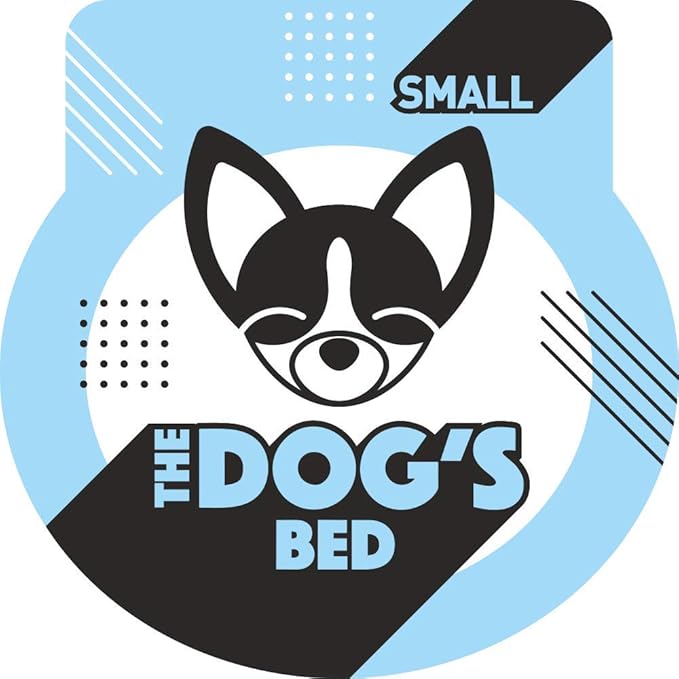 The Dog's Balls Sound Sleep Donut Dog Bed, Small Ice White Fur Calming Nest Bed, Veterinary Approved