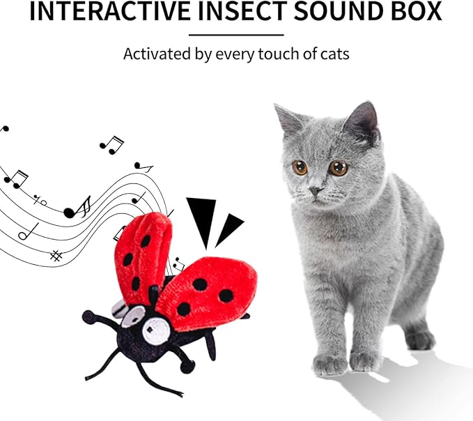 Cat Toys for Indoor Cats Satisfy Cat's Natural Hunting Instinction Catnip Soft Interactive Chirp Toys for All Breeds Indoor Cats, 3pcs (3 Pack)