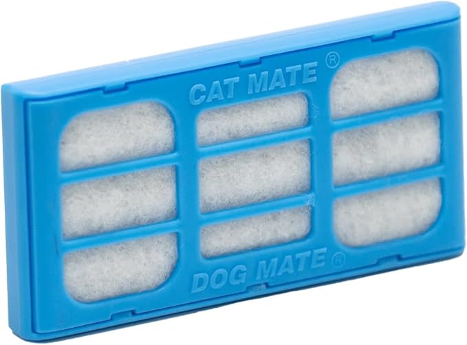 Cat Mate 6-Pack Replacement Fountain Filter Cartridges (Compatible with all Cat Mate / Dog Mate Fountains)