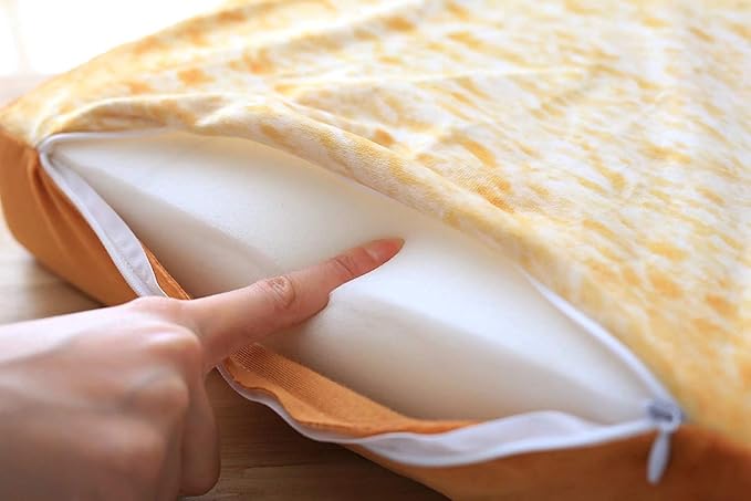 S-Lifeeing Fashion Pet Cushion Bed Winter Plush Nest Kennel Lovely Bread Warm Comfortable Dog Toast Pad Cat Mat (Bread)