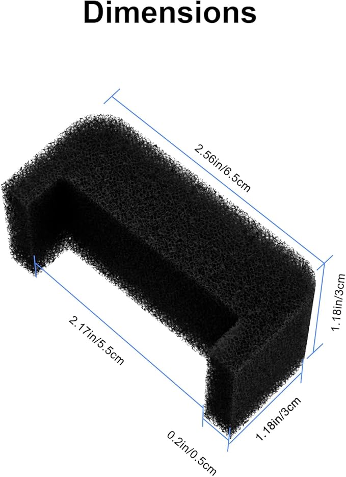 Wonder Creature Cat Water Fountain Filter, 8 Replacement Filters & 4 Replacement Pre-Filter Sponges Pack for 2.5L Cubic Pet Fountain Stainless Steel Top, Elliptical Automatic Cat Water Dispenser