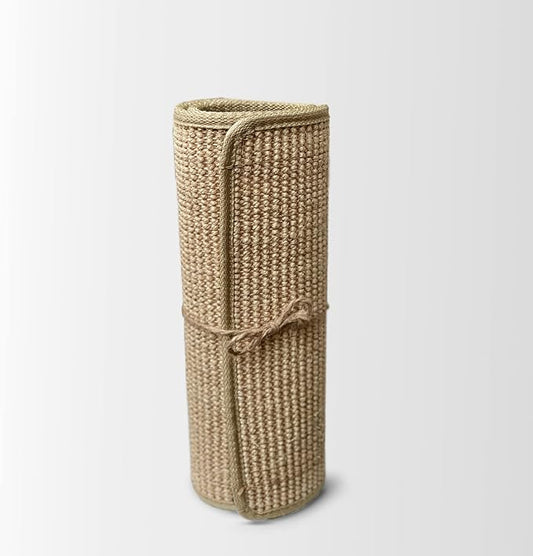 7 Ruby Road Replacement Cat Scratching Mat for Nero Cat Wall Scratcher Post, Natural Sisal Fabric Mat Rug, Scratch Pad for Indoor Cats, Protect Sofa & Carpet, 24.8 x 12 inches