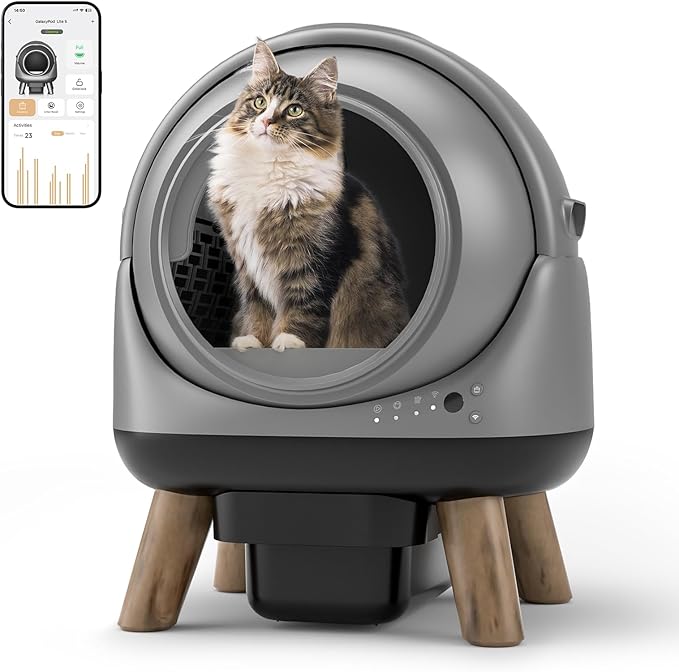 Self Cleaning Litter Box - G1 Automatic Cat Litter Box for Cats, Robot with Large Openning/Odor-Control/Dual Safety Protection