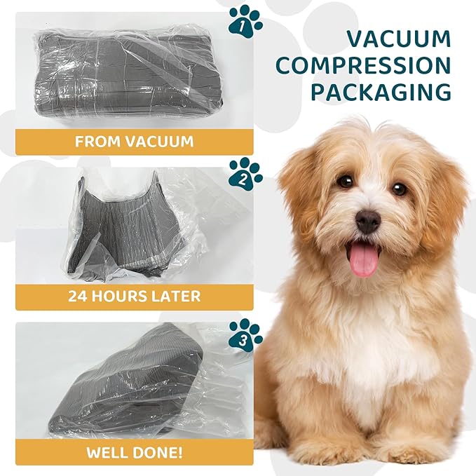 Dog Steps for Small Pets, Dog Stairs for High Beds and Couch, 16" 3-Step High Density Foam Pet Stairs for Dogs Injured, Older Dogs Cats, Pet with Joint Pain (Beige)