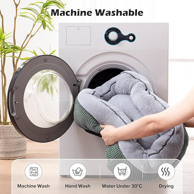 INVENHO Dog Bed Medium Size, Orthopedic Warming Soft Calming Sleeping Durable with Anti-Slip Bottom