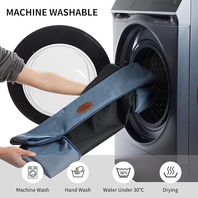 Orthopedic Dog Beds for Medium Dogs, Durable Egg Crate Foam Sofa Dog Bed wit Washable Removable Cover,Waterproof Lining,Pet Bed for Large Dogs (Navy Blue-Velvet, 26.4" L x 21.7" W x 6.2" Th)