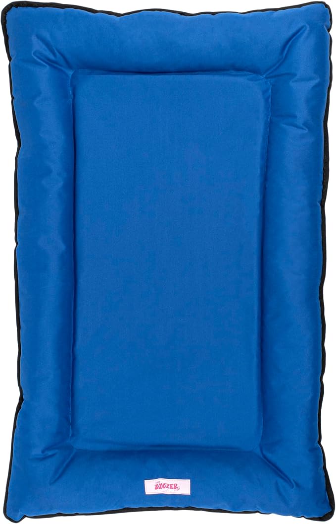 DBD3004D-XL Archie 46" x 41.5" Traditional Oxford Waterproof Indoor/Outdoor Hand-Washable Memory Foam Camping Pet Bed, Cobalt