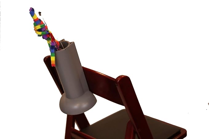 Cat Teaser Wand Holder. Keep Cats Safe with This Unique Cat Toy Storage Solution. Organize Feather Cat Wand Toys. Patent Pending (Gray)