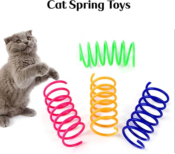 25 PCS Assortment of Cat Toys - Hanging Door Cat Toy,Catnip Toys,Feather Teaser,Mice,Colorful Balls & Bells.Perfect for Kittens,Cats,and Puppies
