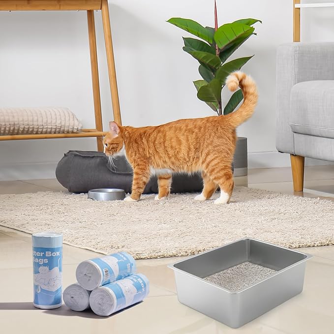 Jumbo Cat Litter Box Liner Bags Extra Large&Thick,10 count,36" x 18" Heavy Duty Cat Litter liners